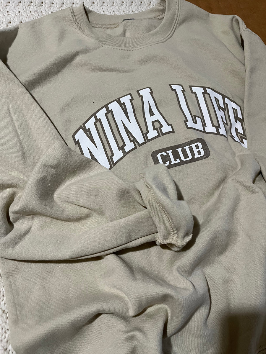 NINA LIFE CLUB CREWNECK – Shop Crafty by Jess