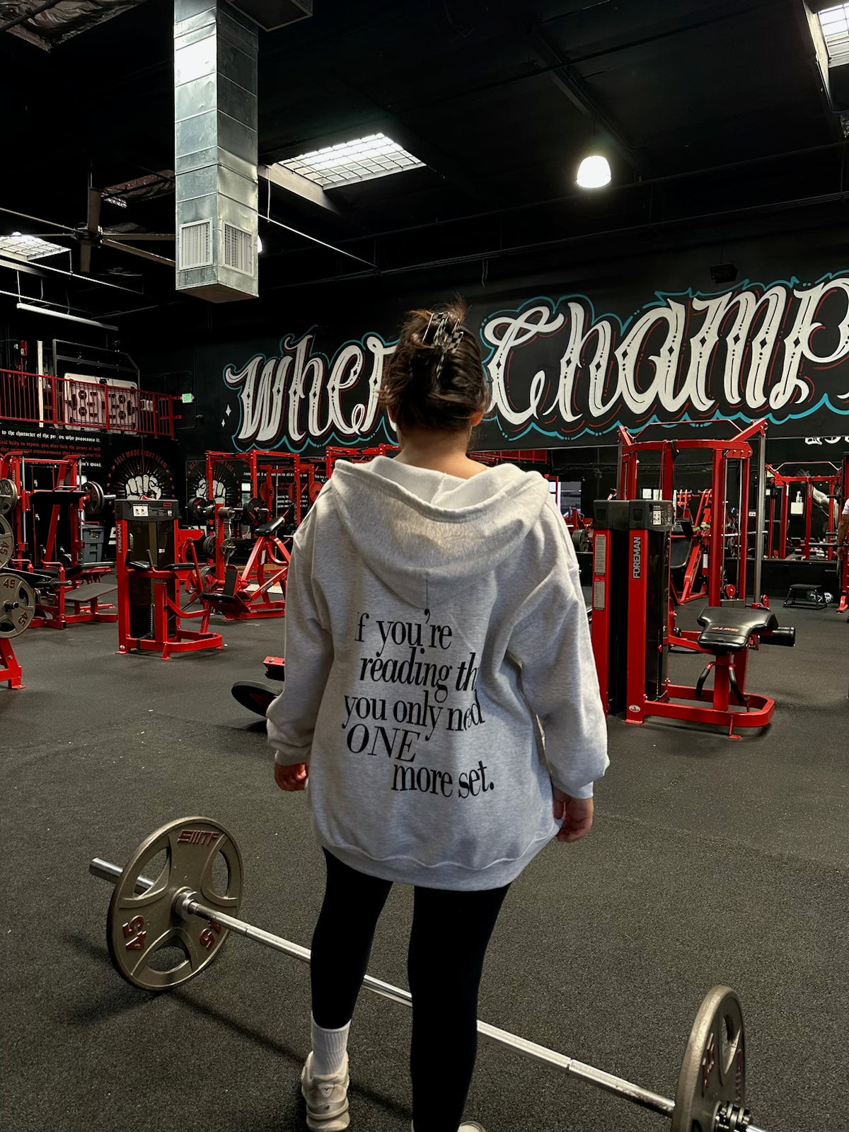IF YOUR’E READING THIS ZIPPER HOODIE ASH GREY