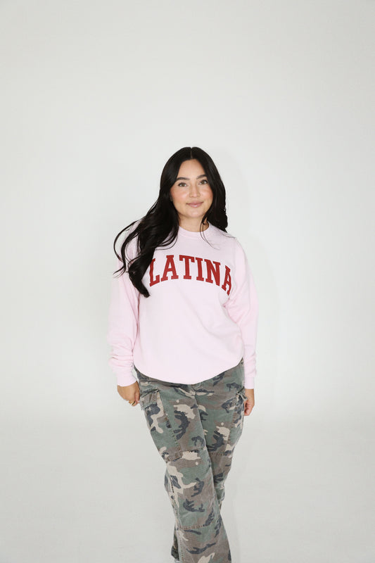 Latina Orgull-Rosa Crewneck