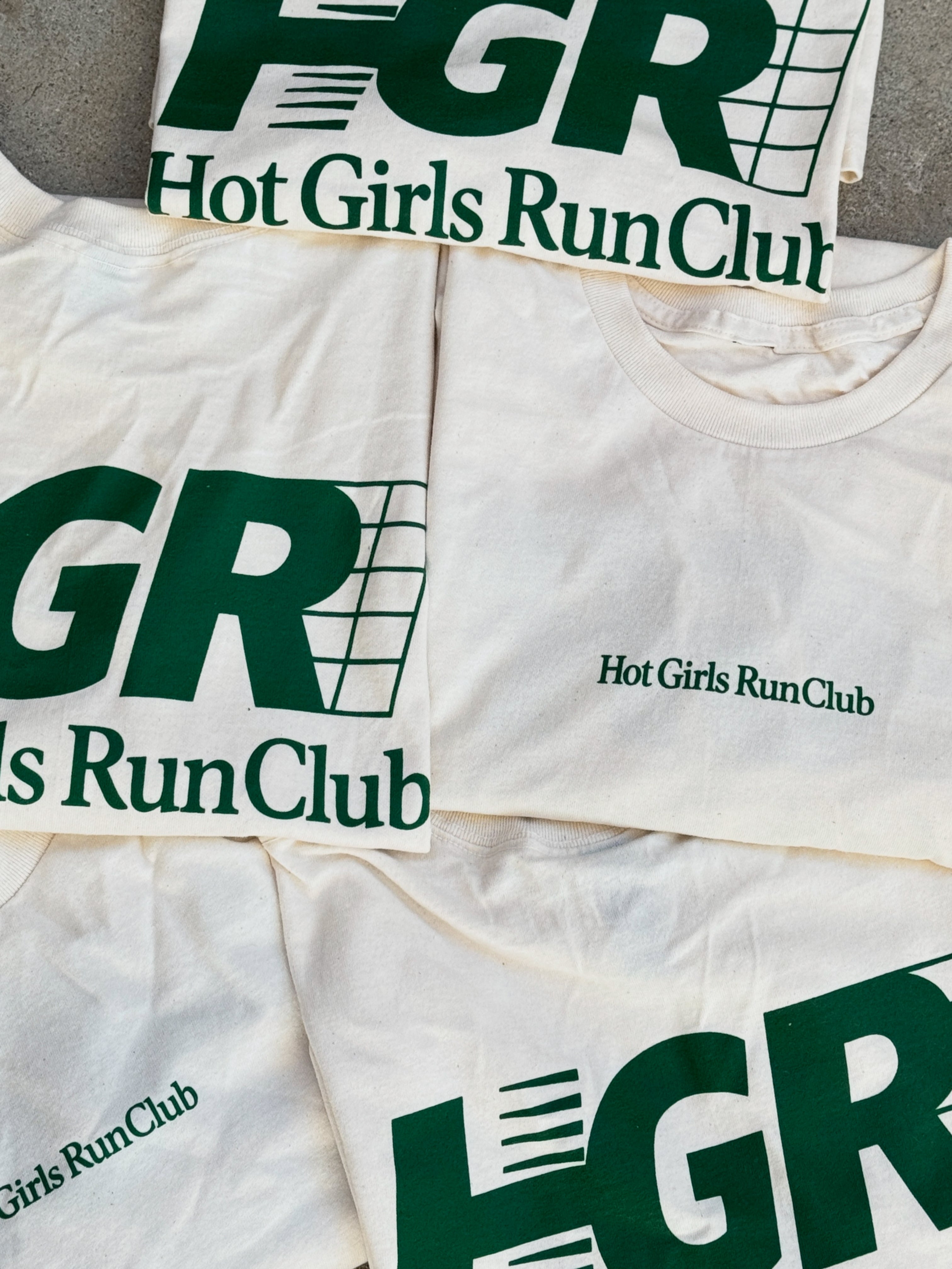 Hot girls run club tee