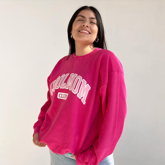 HOT PINK COOL MOM CREWNECK